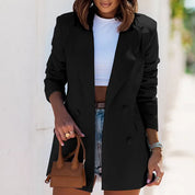 Dames blazer met lange mouwen – stijlvolle business casual blazer voor werk en vrije tijd