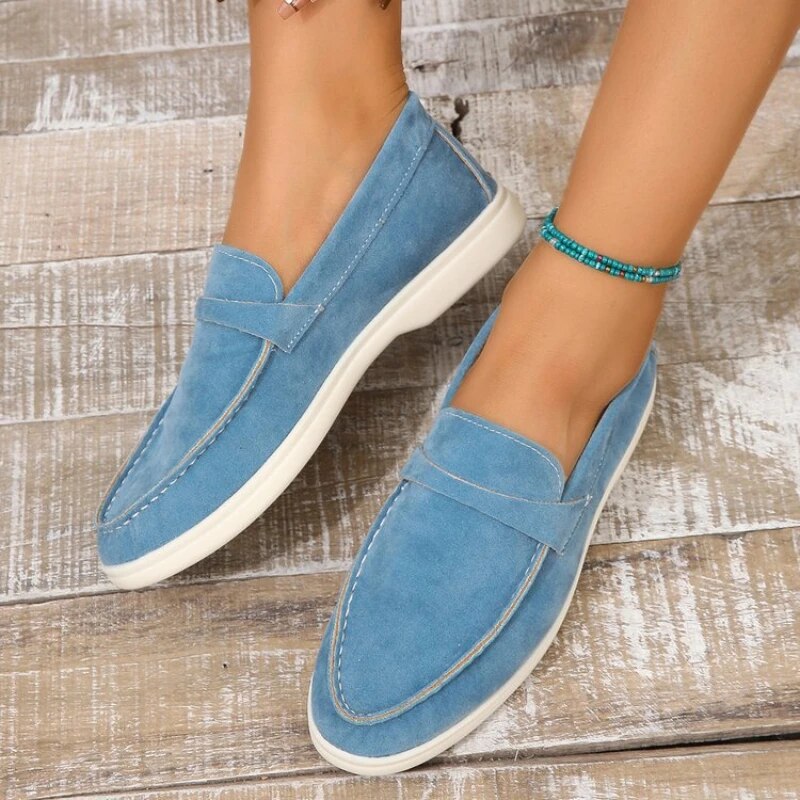 Suède Instappers Dames – Comfortabele Slip-on Loafers met Luxe Pasvorm