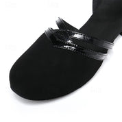 Lopez - Moderne Dansschoenen voor Dames - Zwart - Hoogwaardig Suede